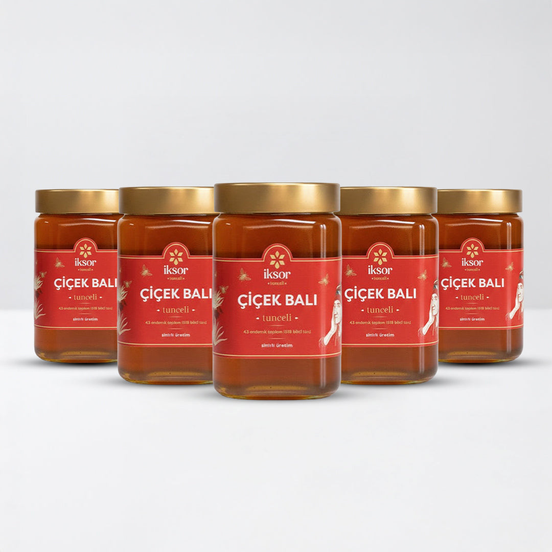 Tunceli Çiçek Balı - 950 gr 5'li Set