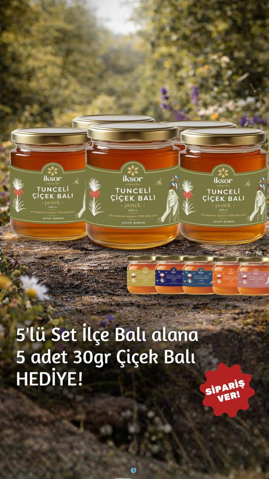 Pülümür Balı - 250 gr 5'li Set