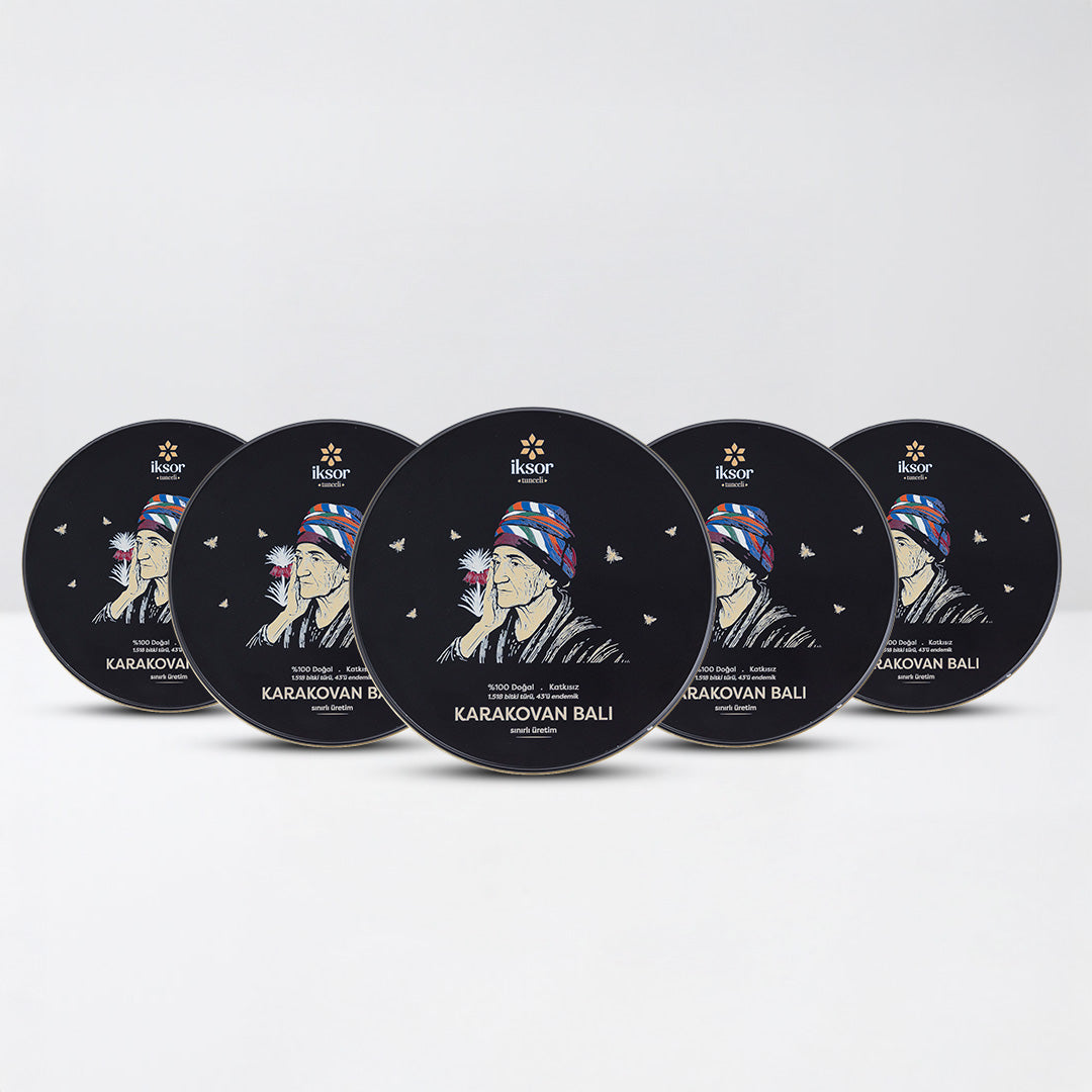 Tunceli Premium Karakovan Balı 5'li Set (6000gr)